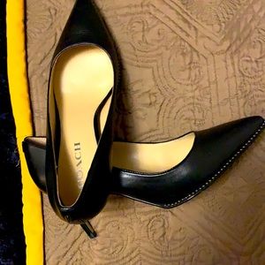 Black Coach pump, wore twice